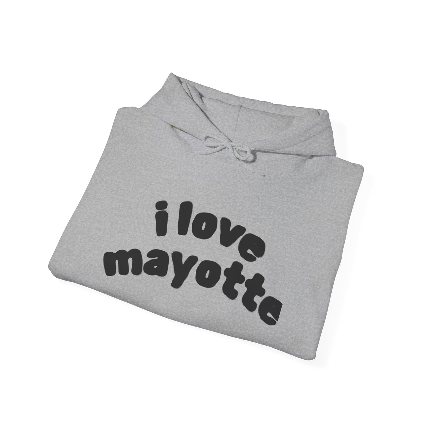 Hoodie I Love Mayotte – Hippocampe Tribal-unisex