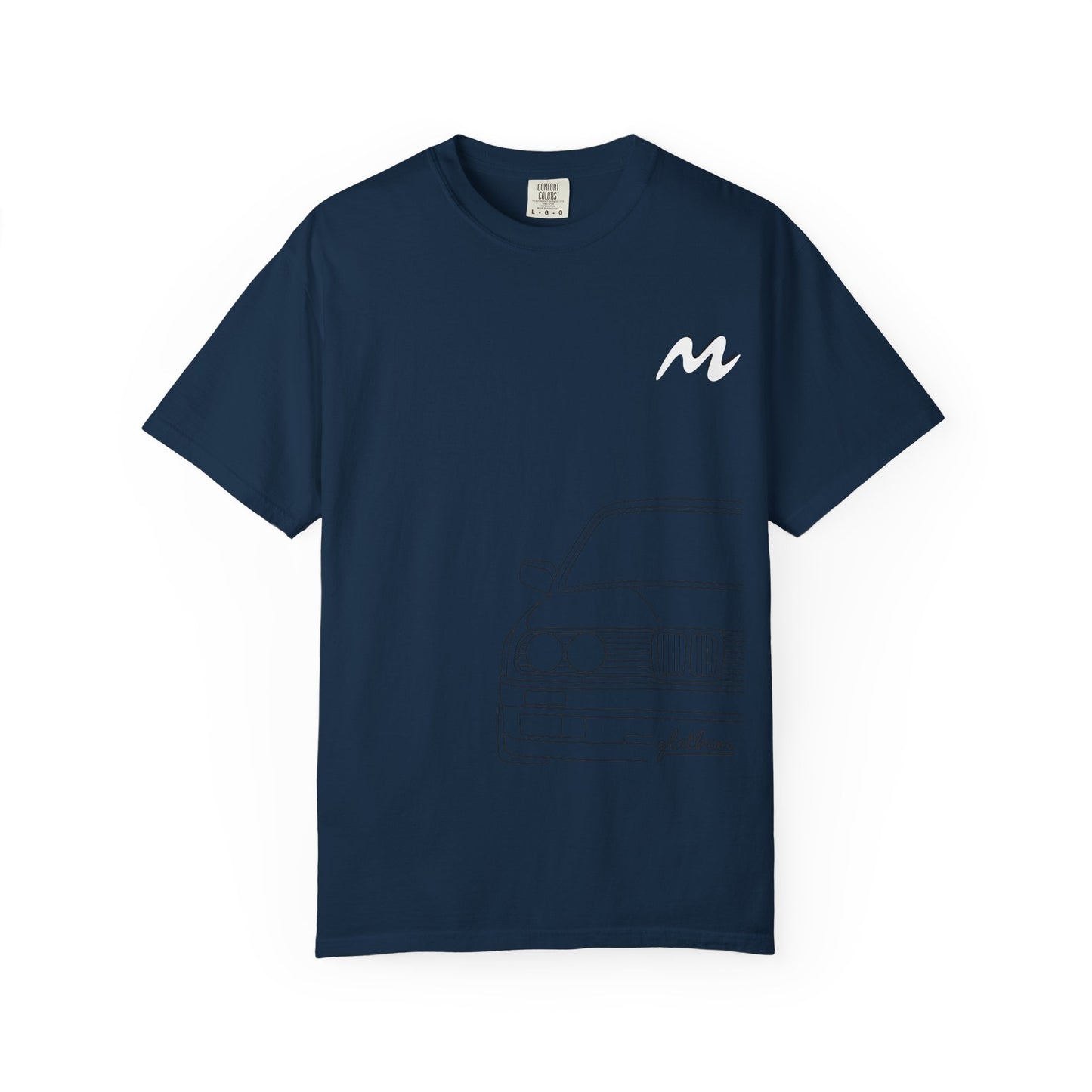 Classic Car Outline Unisex T-Shirt, Vintage Car Tee, Gift for Car Enthusiasts, Automotive Apparel, Daily Wear, Unisex Graphic Shirt