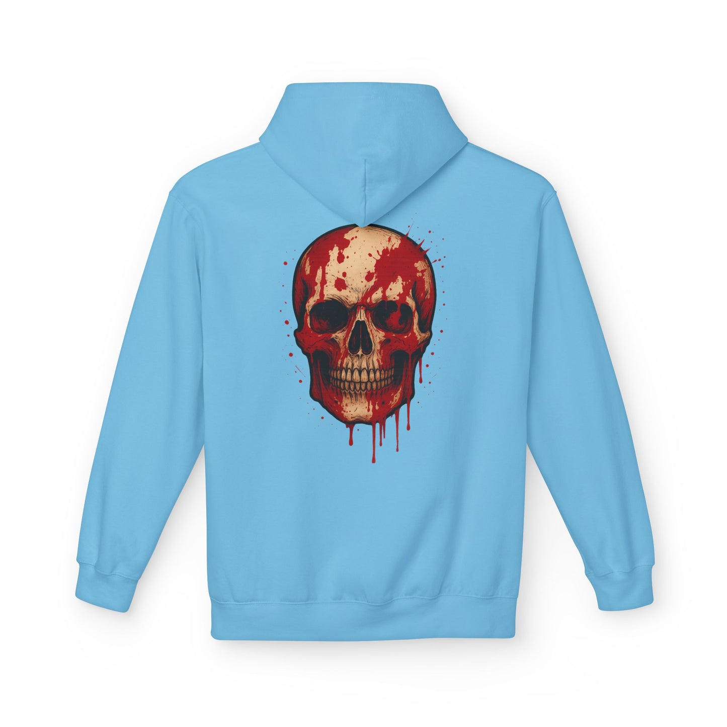 Hoodie “Bloody Skull” – crâne sanglant réaliste