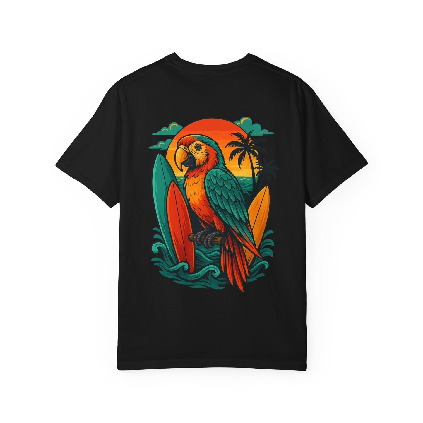 T-shirt unisexe “Perroquet surfeur”