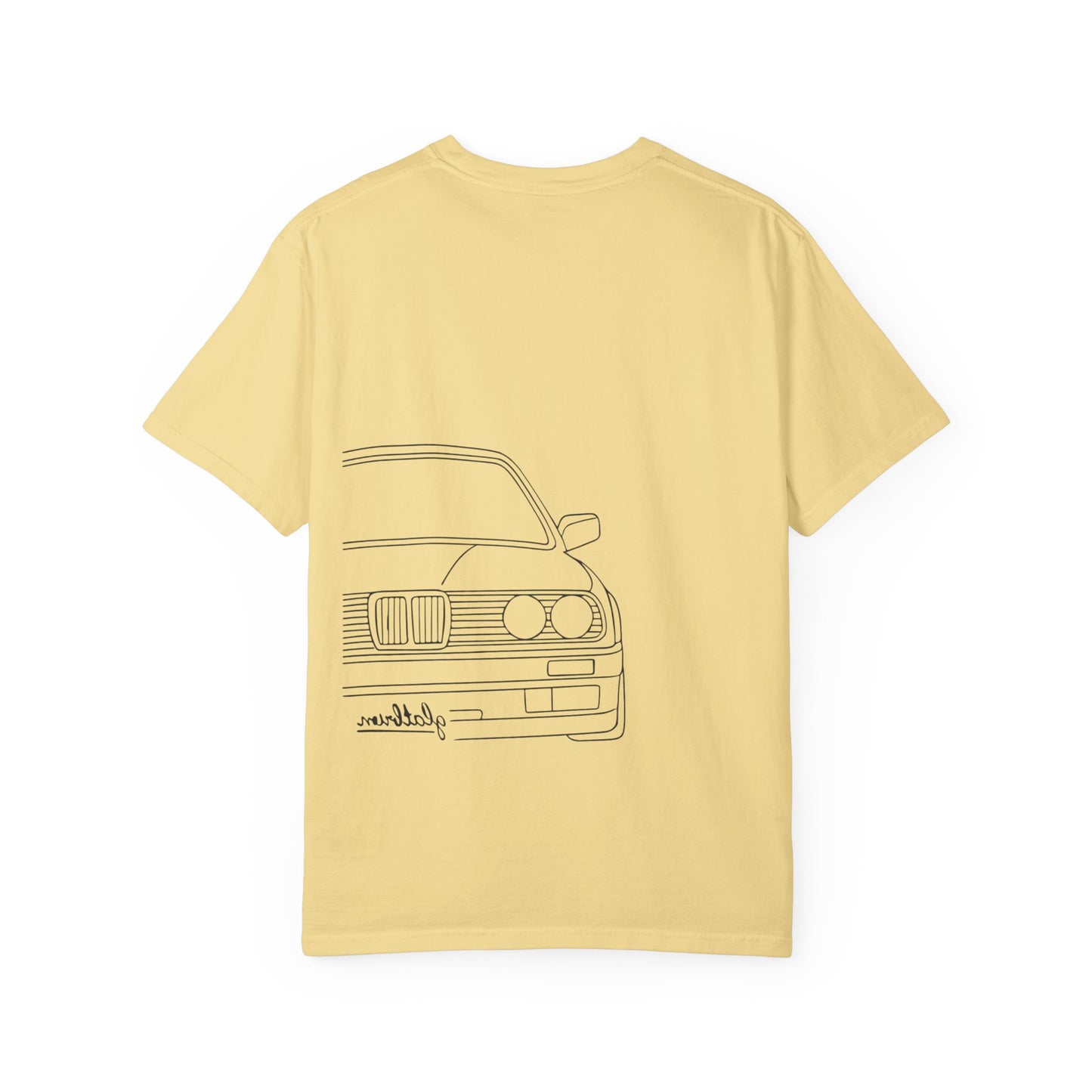 Classic Car Outline Unisex T-Shirt, Vintage Car Tee, Gift for Car Enthusiasts, Automotive Apparel, Daily Wear, Unisex Graphic Shirt