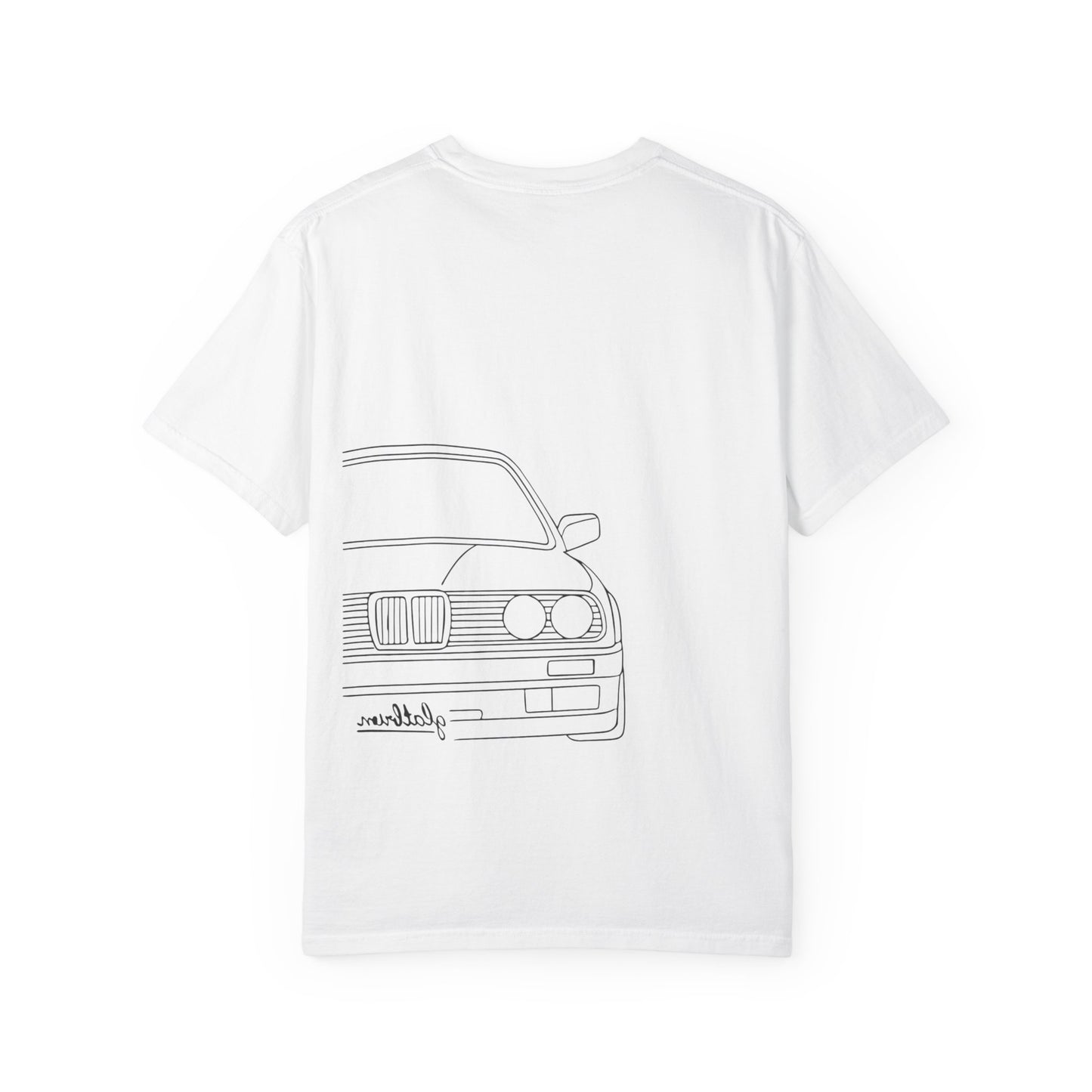 Classic Car Outline Unisex T-Shirt, Vintage Car Tee, Gift for Car Enthusiasts, Automotive Apparel, Daily Wear, Unisex Graphic Shirt
