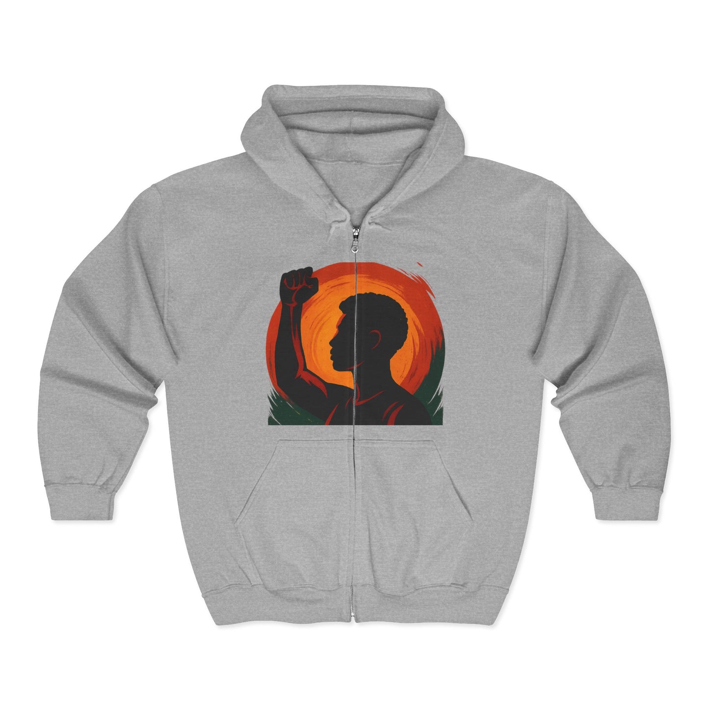 Hoodie zippé unisexe “Rise & Shine”