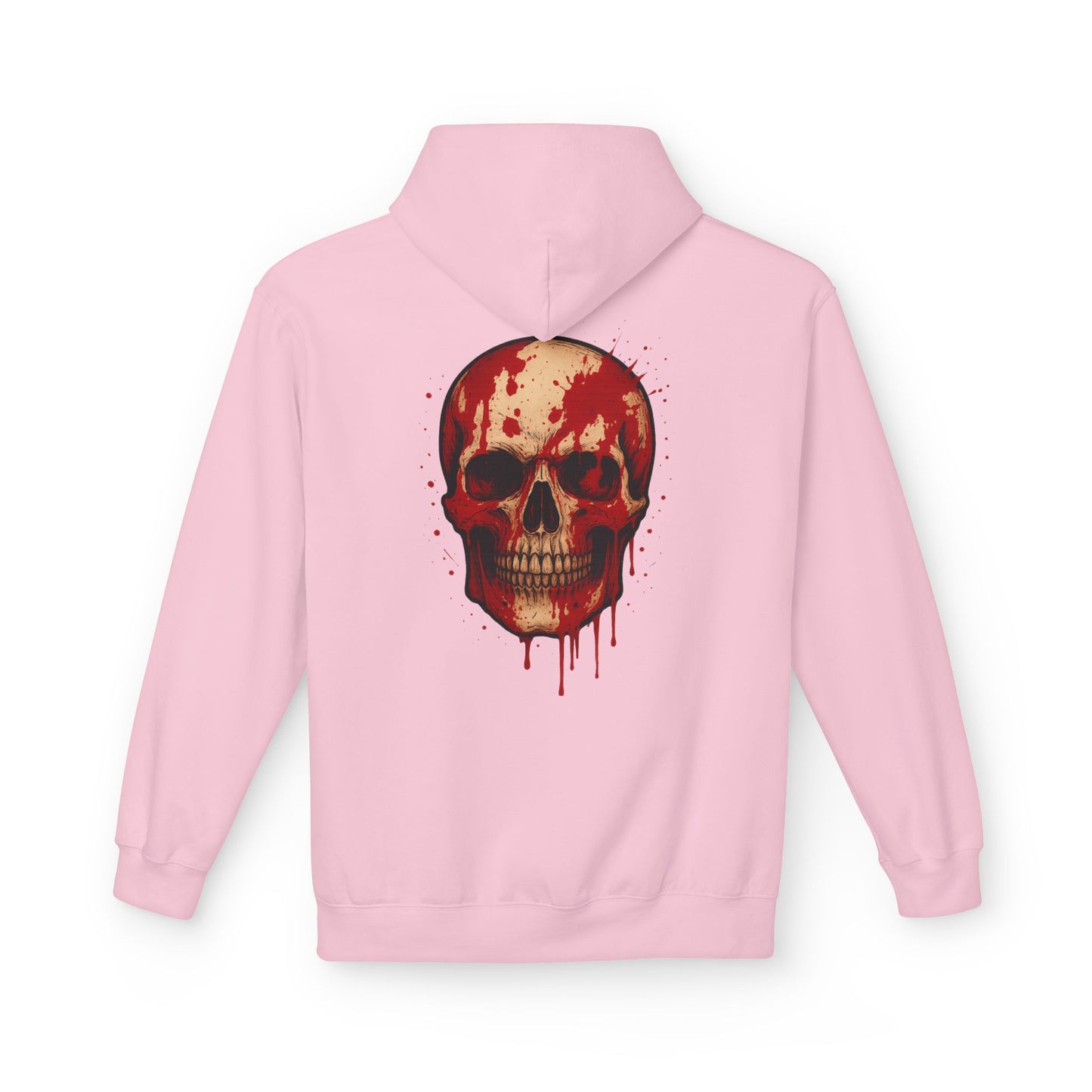 Hoodie “Bloody Skull” – crâne sanglant réaliste