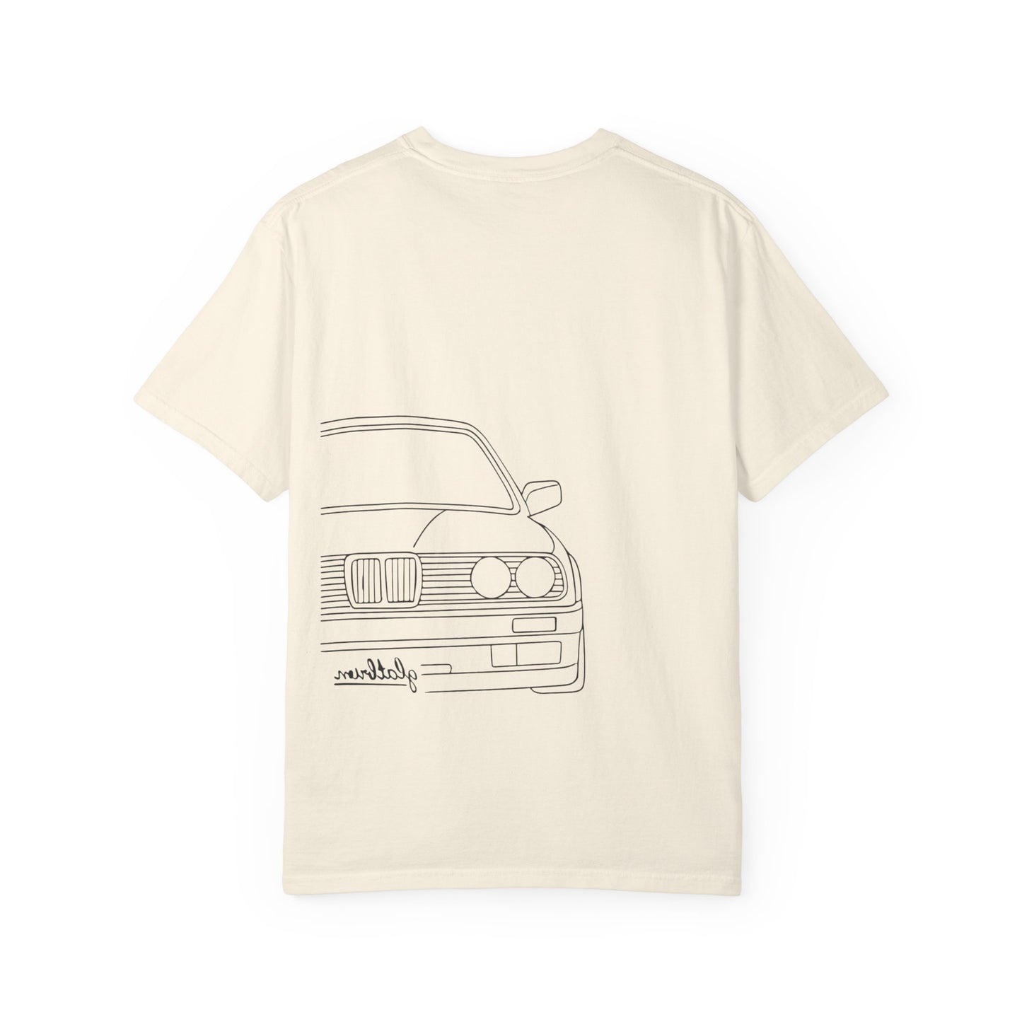 Classic Car Outline Unisex T-Shirt, Vintage Car Tee, Gift for Car Enthusiasts, Automotive Apparel, Daily Wear, Unisex Graphic Shirt