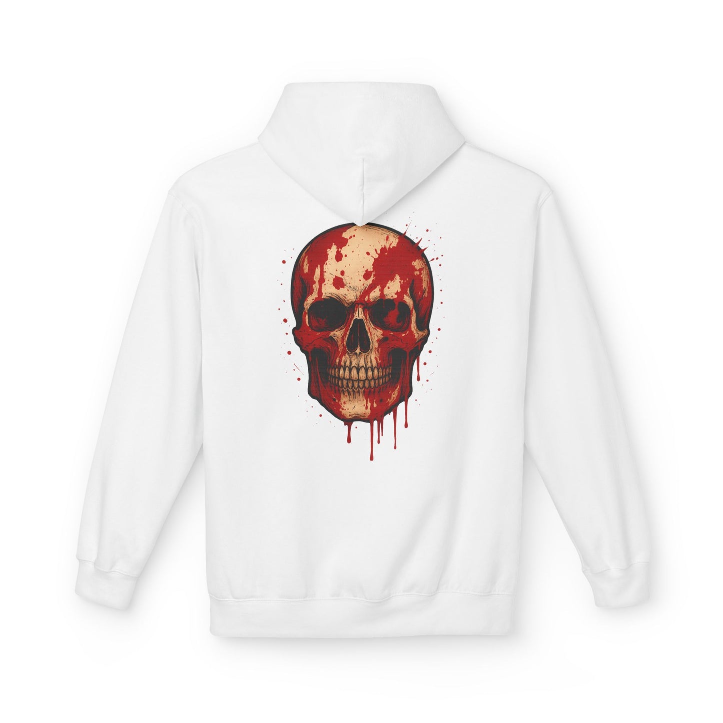 Hoodie “Bloody Skull” – crâne sanglant réaliste