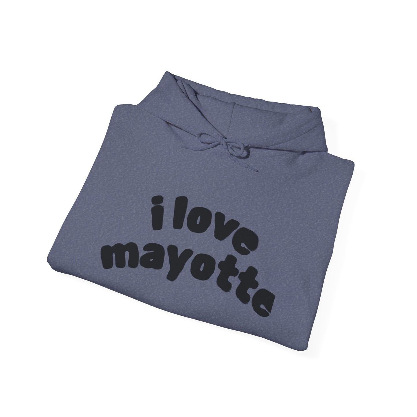 Hoodie I Love Mayotte – Hippocampe Tribal-unisex