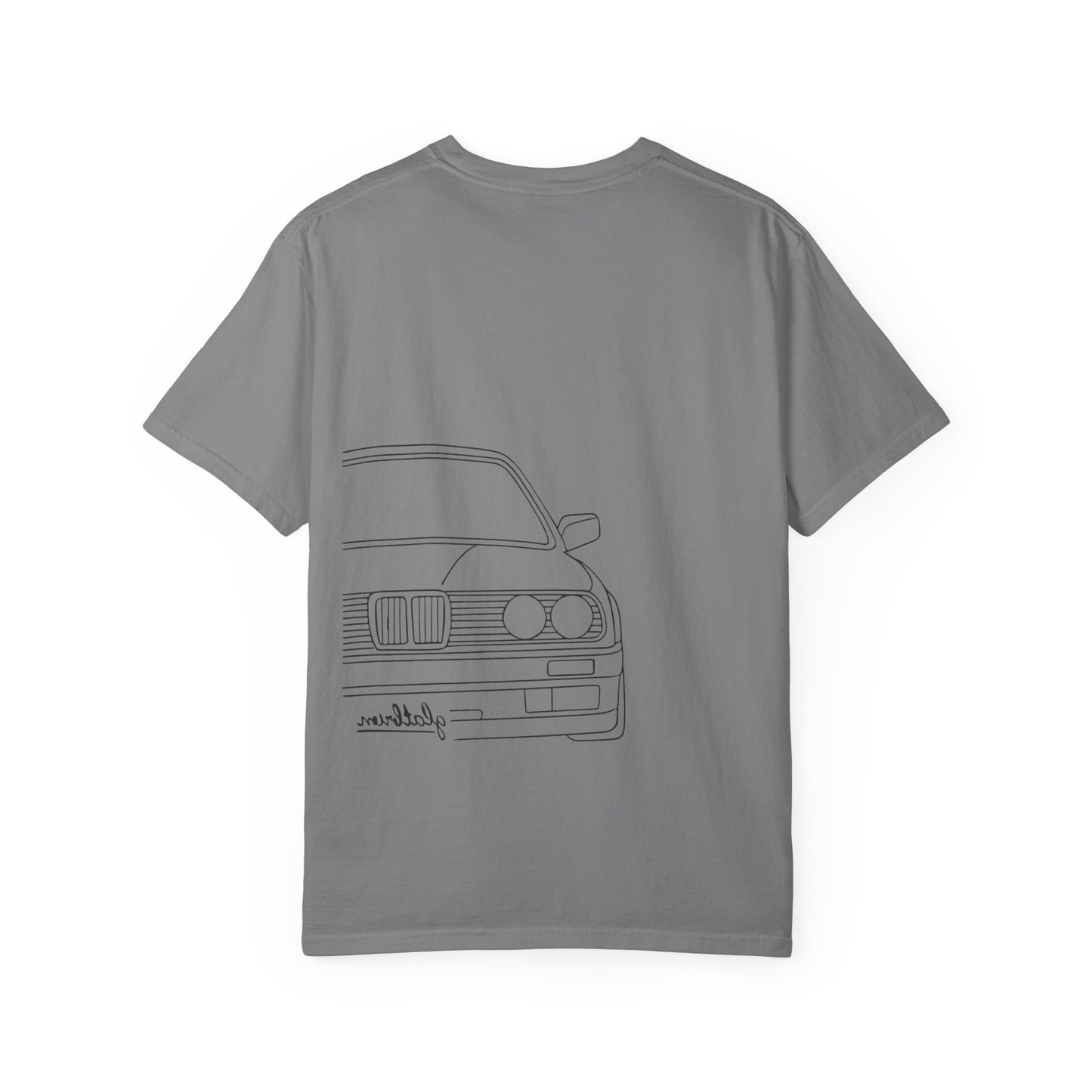 Classic Car Outline Unisex T-Shirt, Vintage Car Tee, Gift for Car Enthusiasts, Automotive Apparel, Daily Wear, Unisex Graphic Shirt