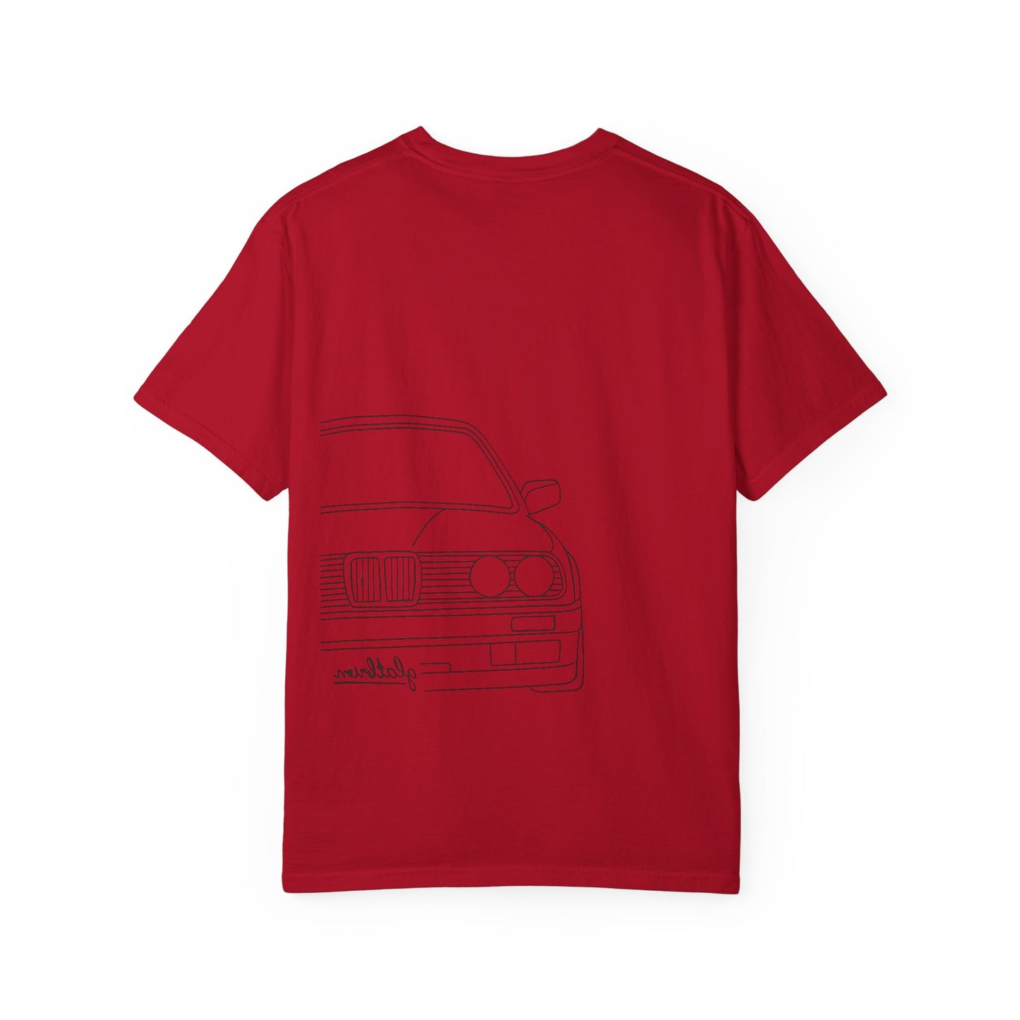 Classic Car Outline Unisex T-Shirt, Vintage Car Tee, Gift for Car Enthusiasts, Automotive Apparel, Daily Wear, Unisex Graphic Shirt