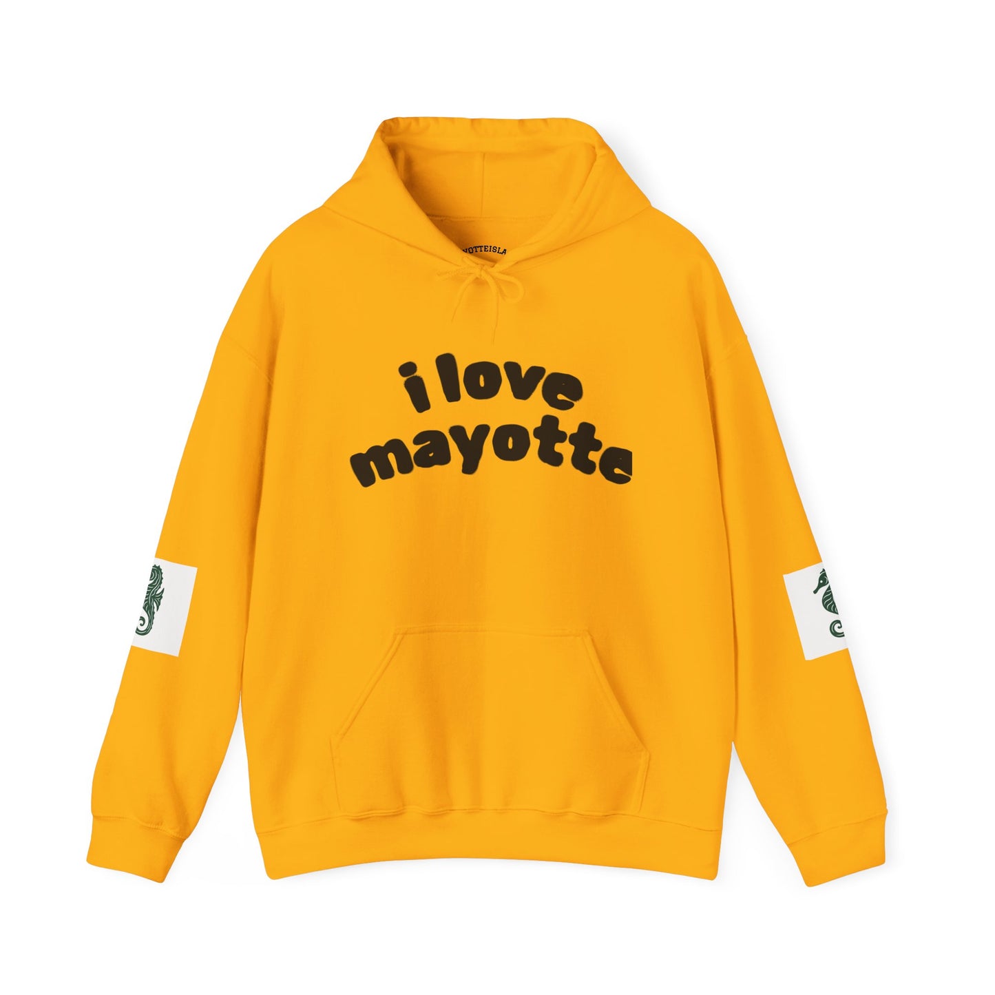 Hoodie I Love Mayotte – Hippocampe Tribal-unisex