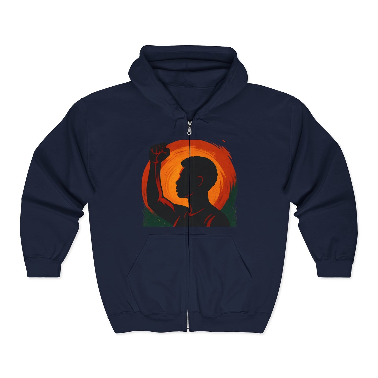 Hoodie zippé unisexe “Rise & Shine”