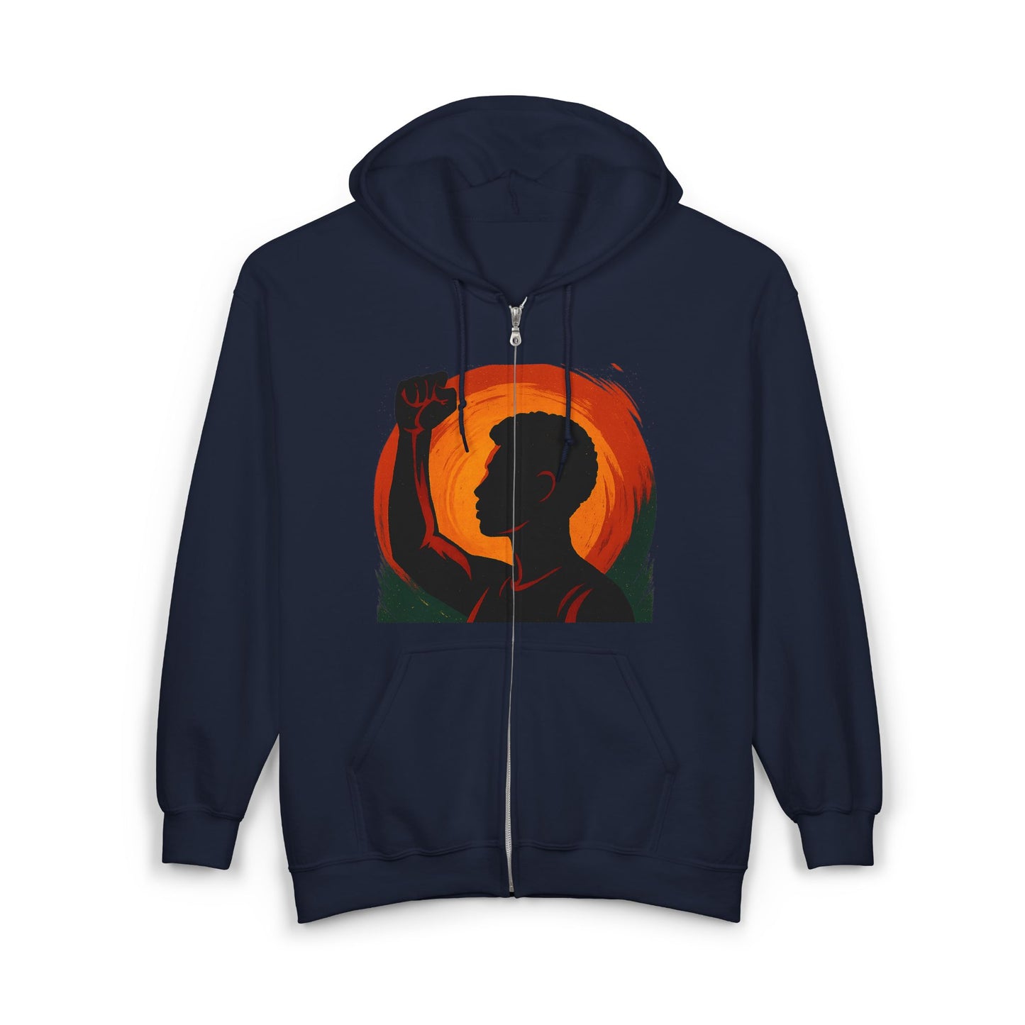 Hoodie zippé unisexe “Rise & Shine”