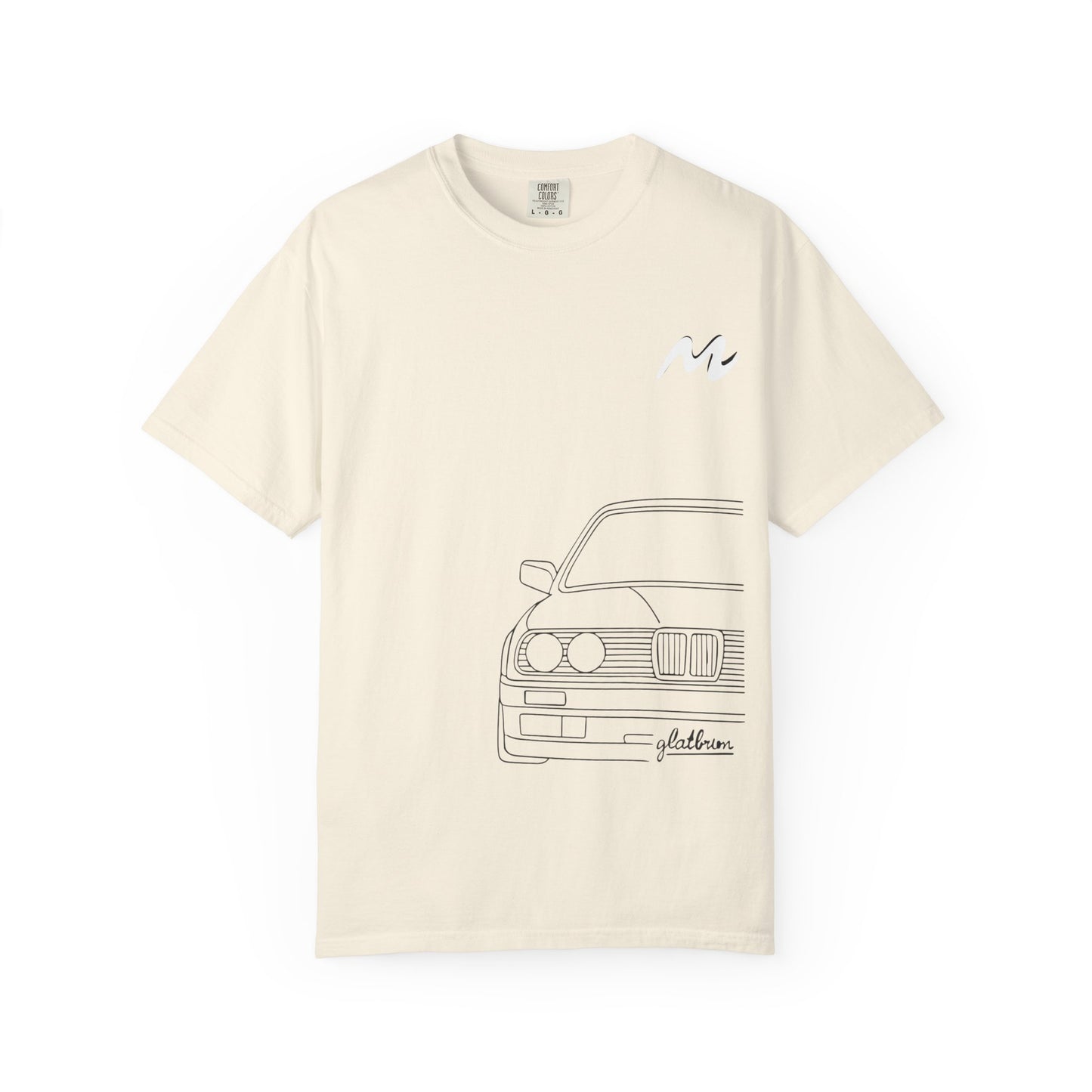 Classic Car Outline Unisex T-Shirt, Vintage Car Tee, Gift for Car Enthusiasts, Automotive Apparel, Daily Wear, Unisex Graphic Shirt