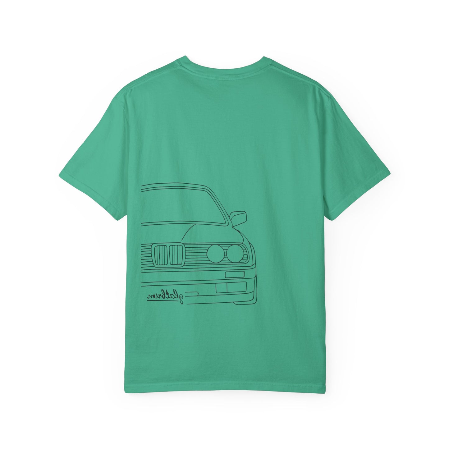 Classic Car Outline Unisex T-Shirt, Vintage Car Tee, Gift for Car Enthusiasts, Automotive Apparel, Daily Wear, Unisex Graphic Shirt