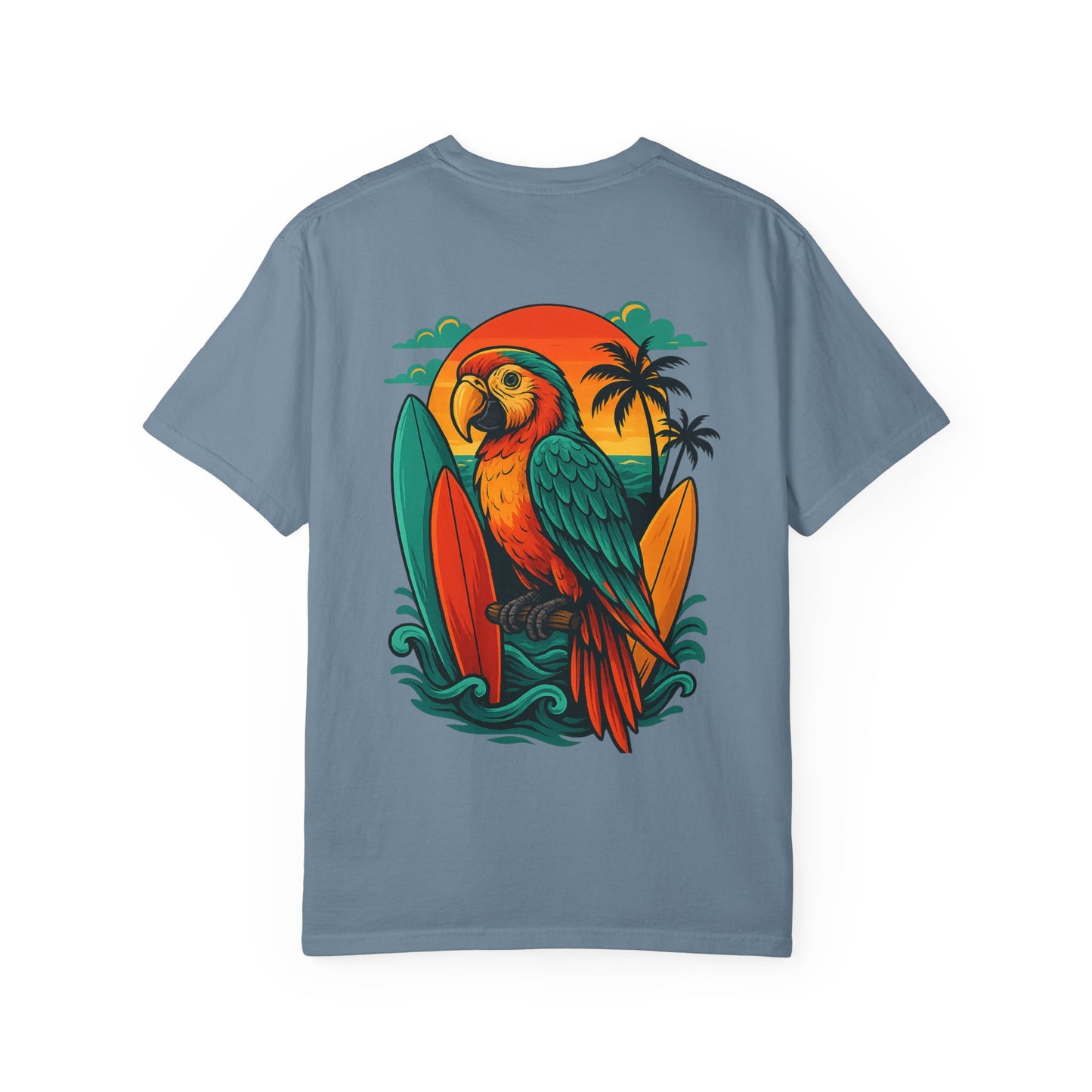 T-shirt unisexe “Perroquet surfeur”