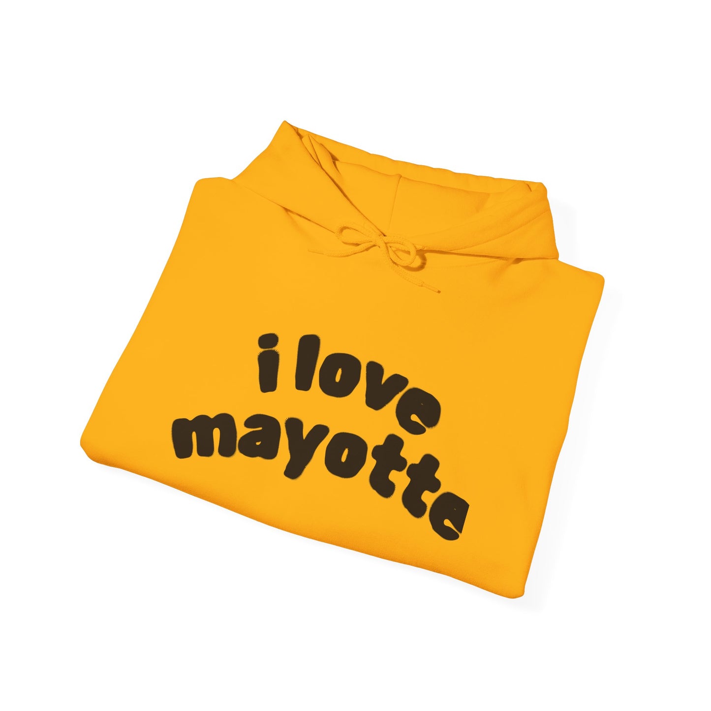 Hoodie I Love Mayotte – Hippocampe Tribal-unisex