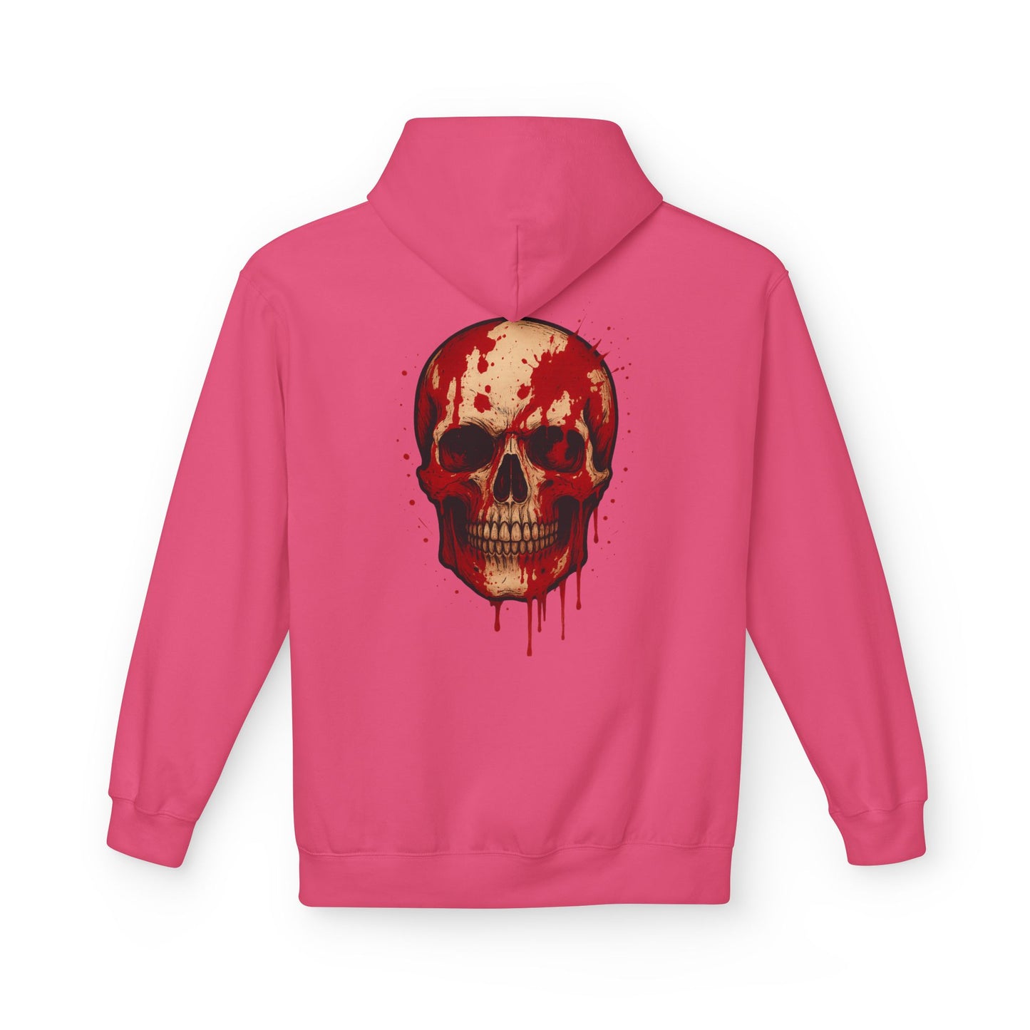 Hoodie “Bloody Skull” – crâne sanglant réaliste