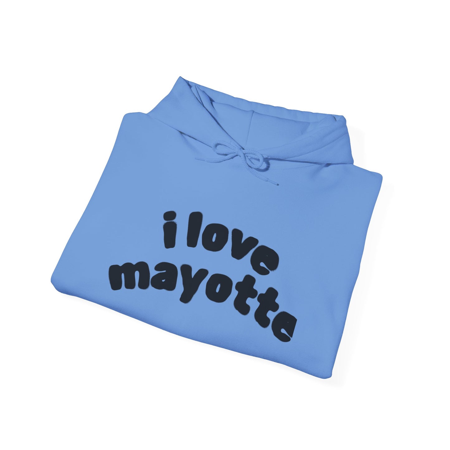 Hoodie I Love Mayotte – Hippocampe Tribal-unisex
