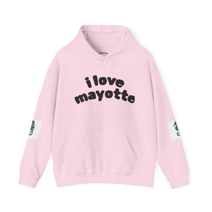 Hoodie I Love Mayotte – Hippocampe Tribal-unisex