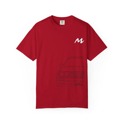 Classic Car Outline Unisex T-Shirt, Vintage Car Tee, Gift for Car Enthusiasts, Automotive Apparel, Daily Wear, Unisex Graphic Shirt