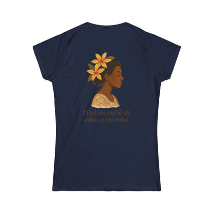 T-shirt graphique  floral unisexe