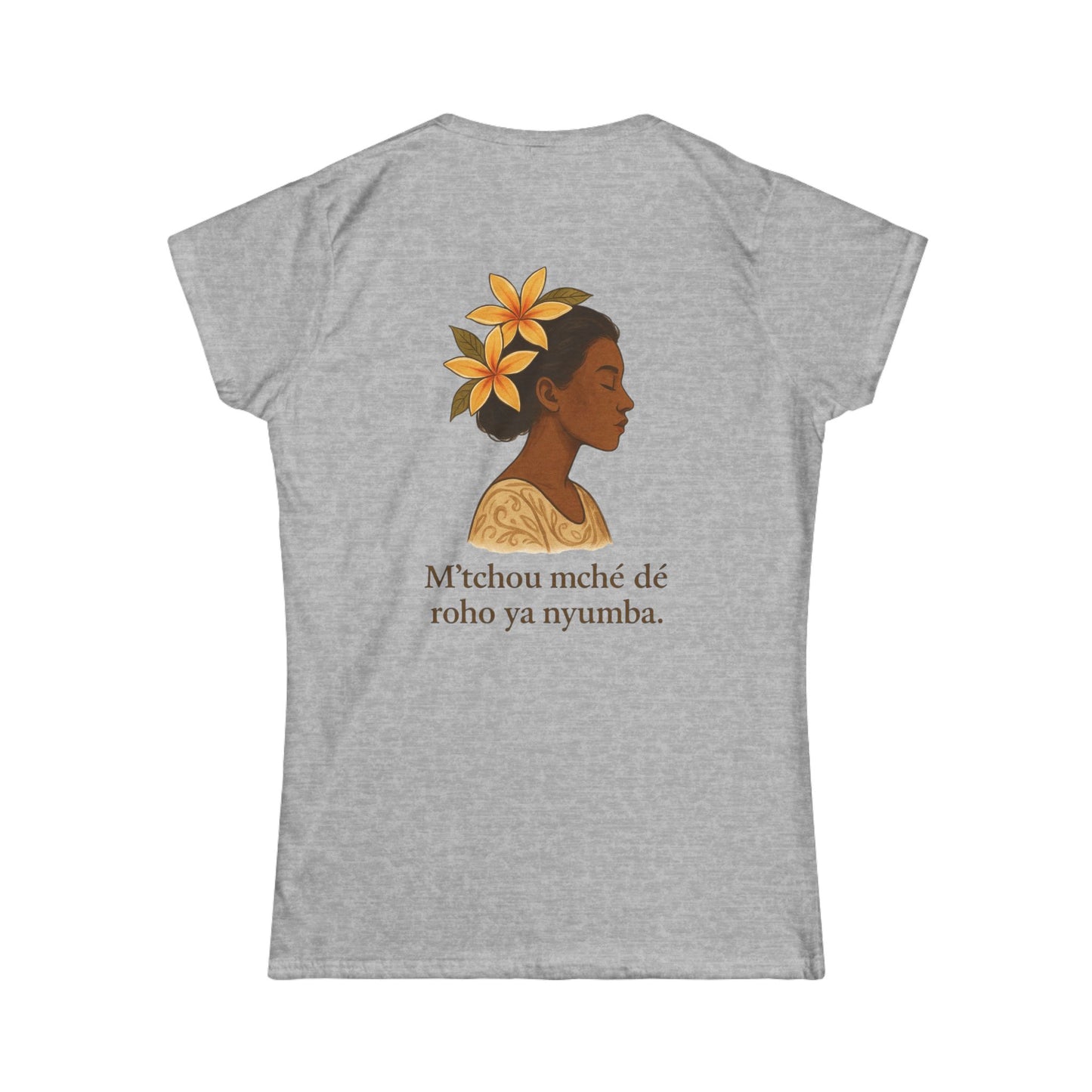 T-shirt graphique  floral unisexe