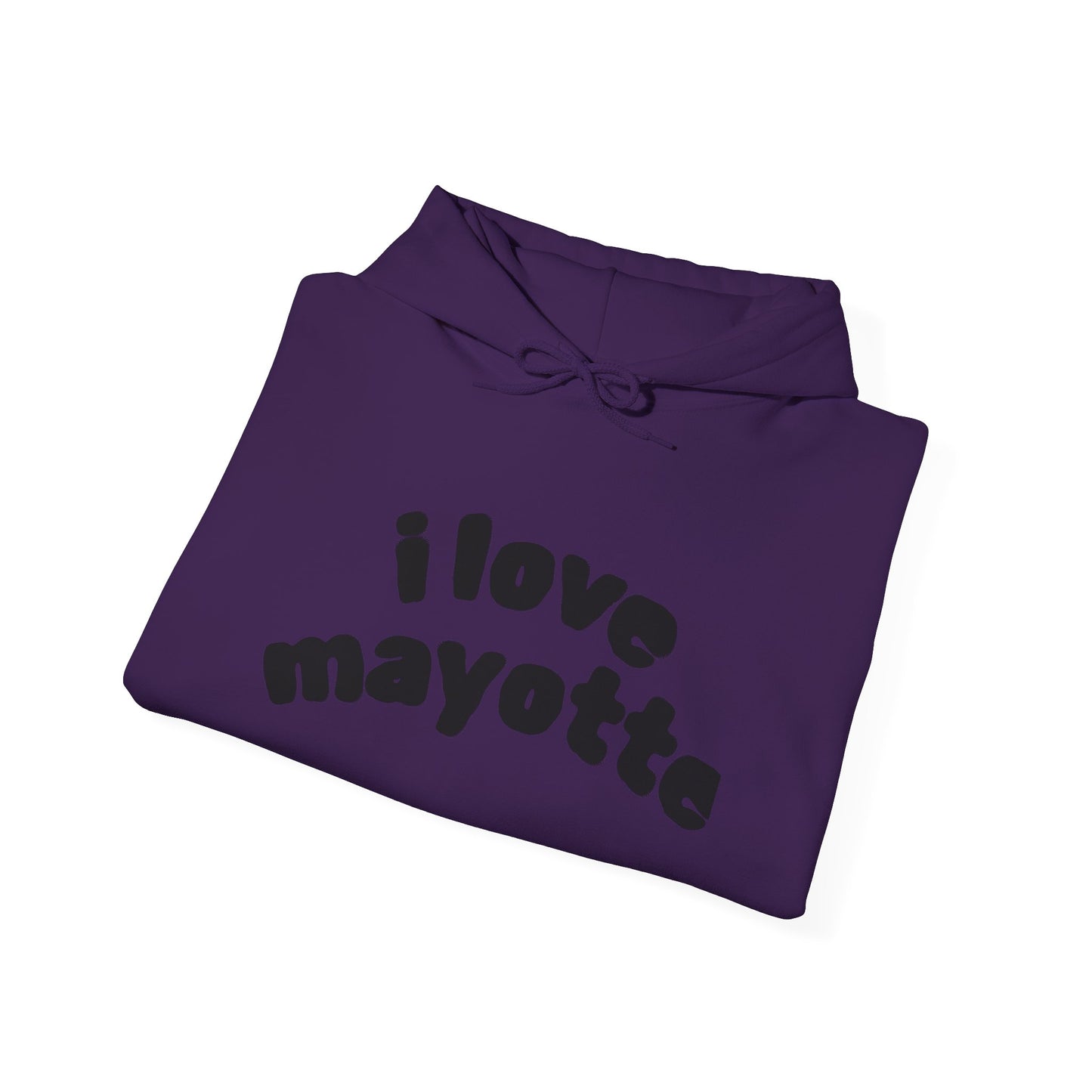 Hoodie I Love Mayotte – Hippocampe Tribal-unisex
