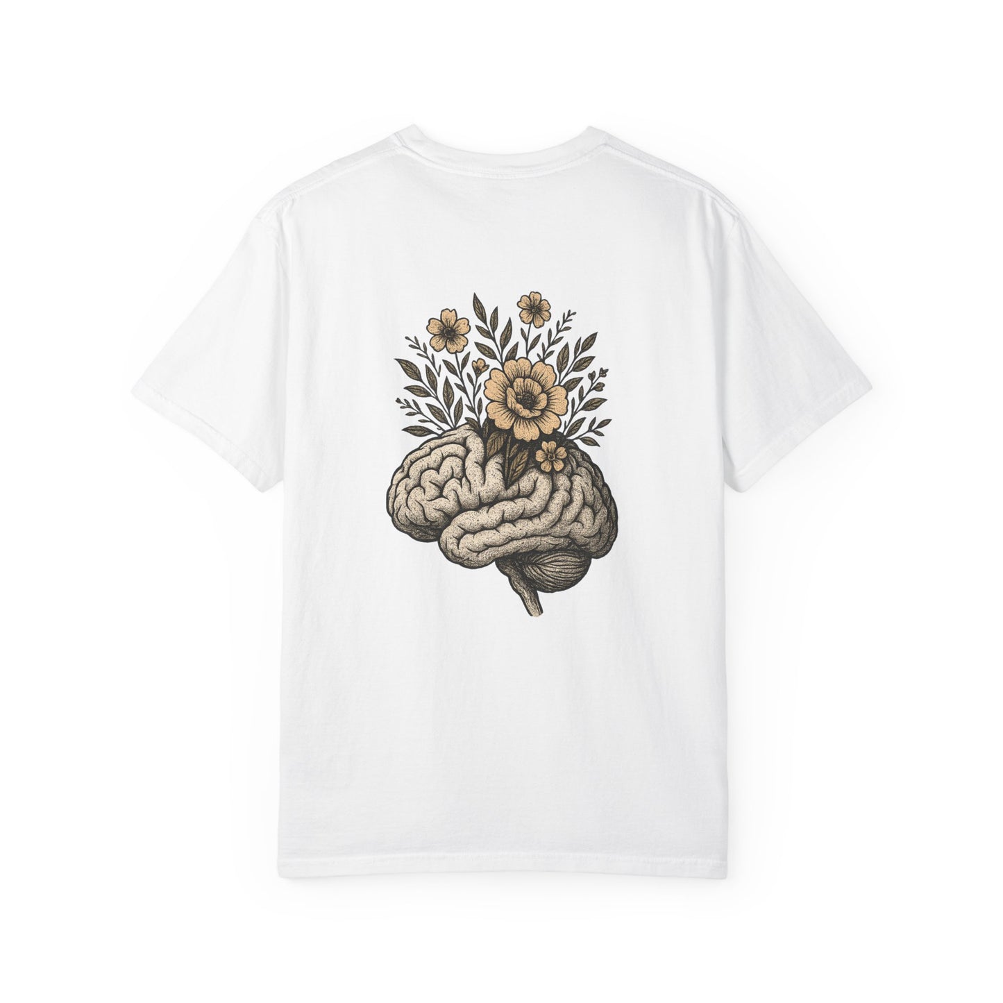 T-shirt esprit fleuri unisexe