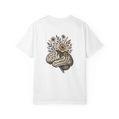 T-shirt esprit fleuri unisexe