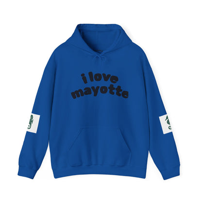 Hoodie I Love Mayotte – Hippocampe Tribal-unisex