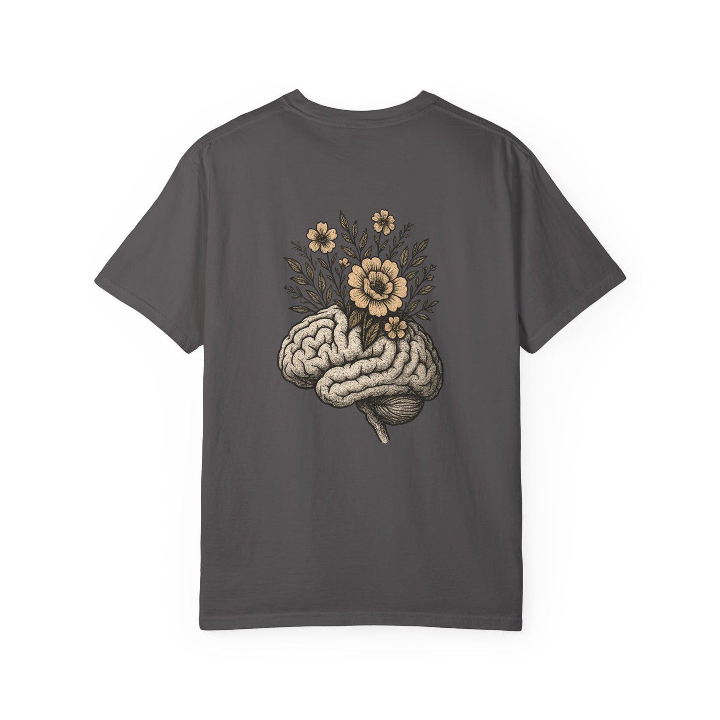 T-shirt esprit fleuri unisexe