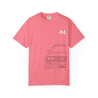 Classic Car Outline Unisex T-Shirt, Vintage Car Tee, Gift for Car Enthusiasts, Automotive Apparel, Daily Wear, Unisex Graphic Shirt