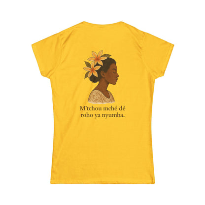 T-shirt graphique  floral unisexe