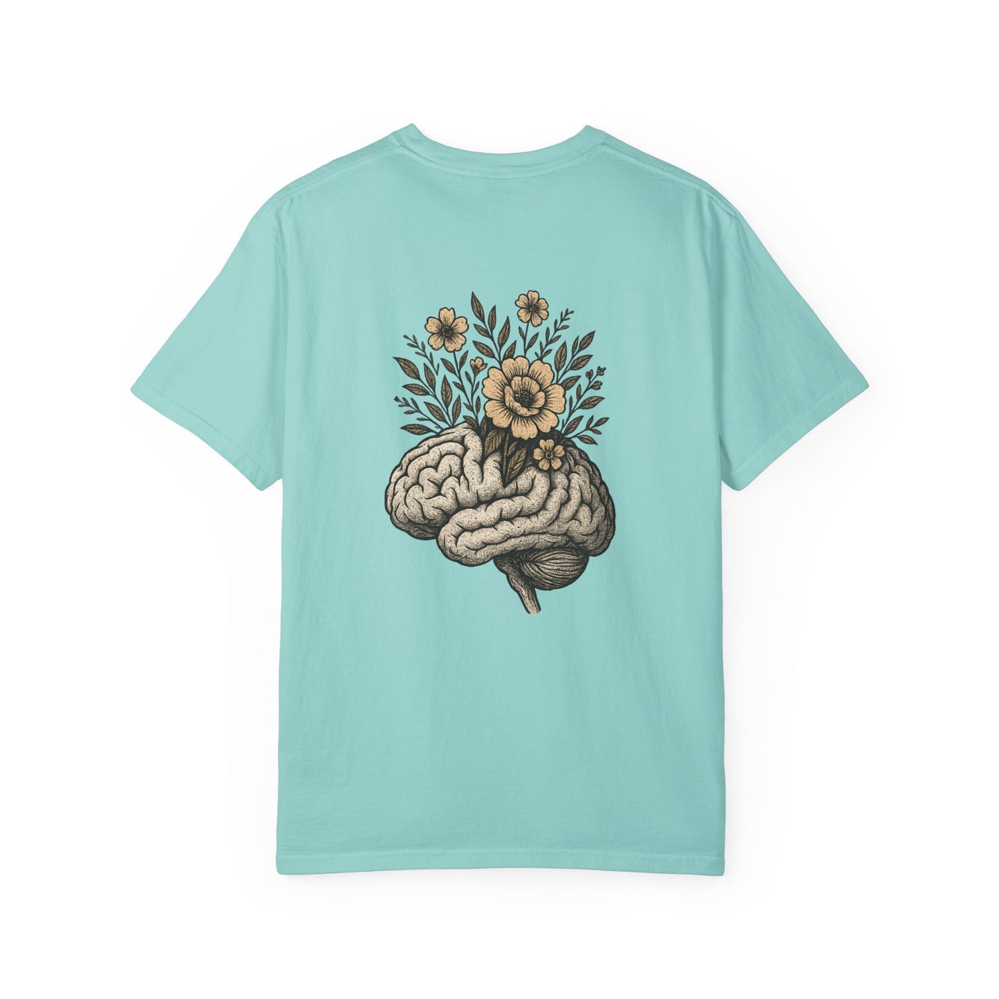 T-shirt esprit fleuri unisexe