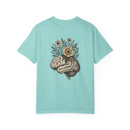 T-shirt esprit fleuri unisexe