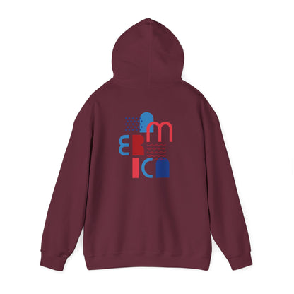 Hoodie  “Americana” – Typographie graphique USA