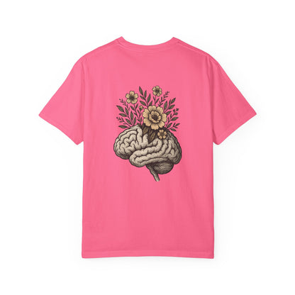 T-shirt esprit fleuri unisexe