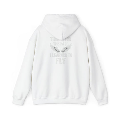 Hoodie  “Fly Again” – Thanks for the Fall, I Learned to Fly