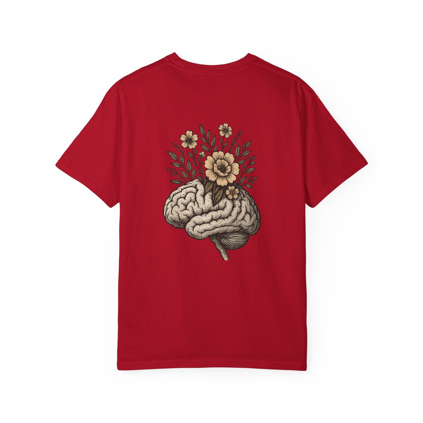 T-shirt esprit fleuri unisexe