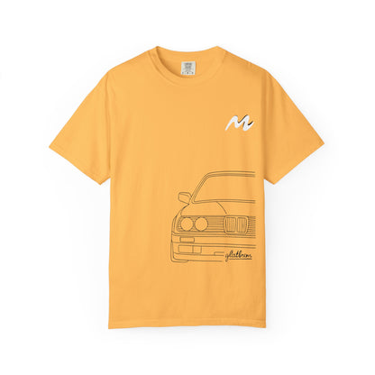 Classic Car Outline Unisex T-Shirt, Vintage Car Tee, Gift for Car Enthusiasts, Automotive Apparel, Daily Wear, Unisex Graphic Shirt