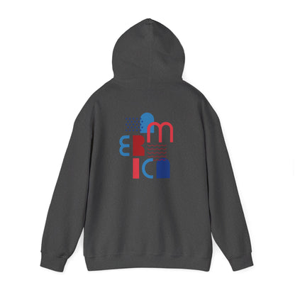 Hoodie  “Americana” – Typographie graphique USA
