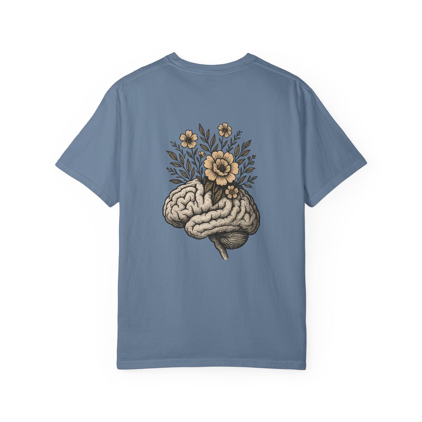 T-shirt esprit fleuri unisexe