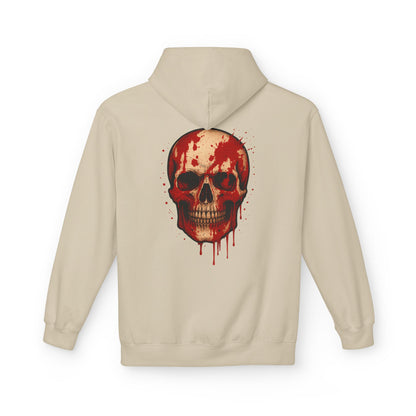 Hoodie “Bloody Skull” – crâne sanglant réaliste