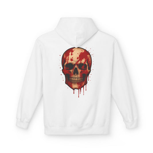 Hoodie “Bloody Skull” – crâne sanglant réaliste