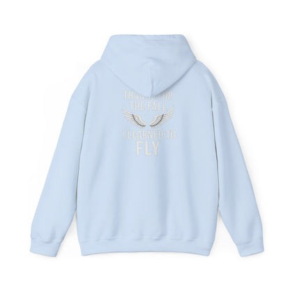 Hoodie  “Fly Again” – Thanks for the Fall, I Learned to Fly