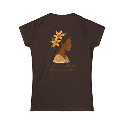 T-shirt graphique  floral unisexe