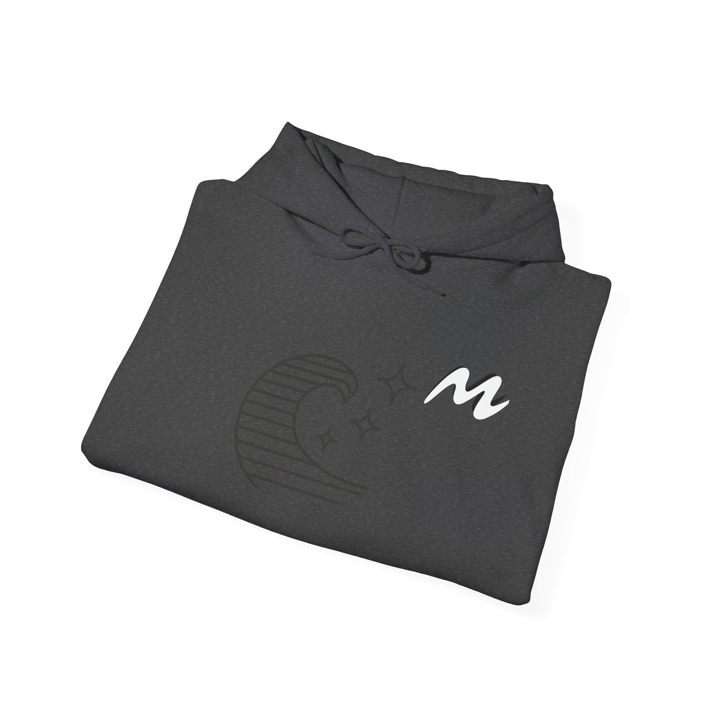 Hoodie “Ocean Wave” – vague minimaliste & étoiles