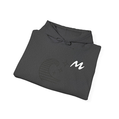 Hoodie “Ocean Wave” – vague minimaliste & étoiles