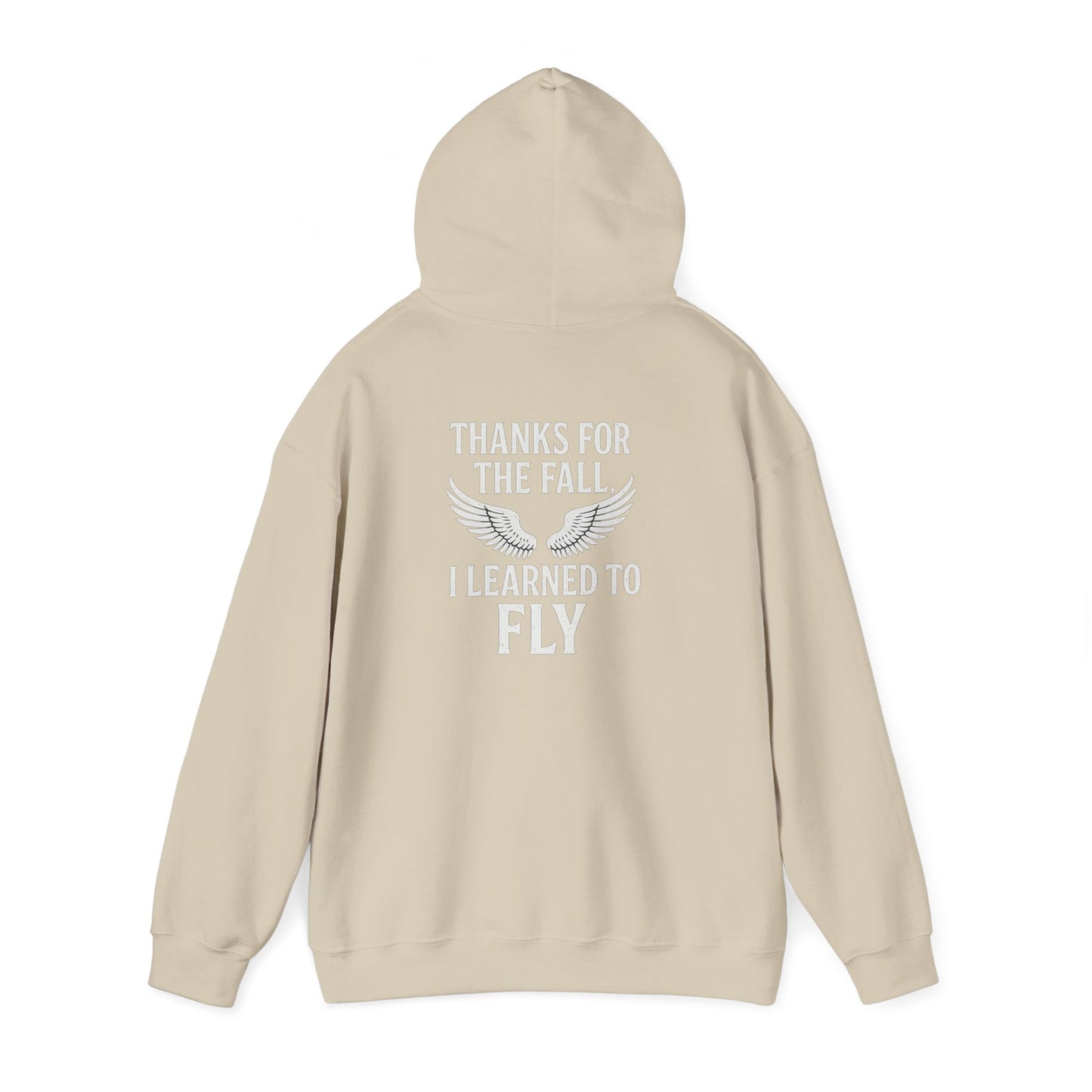 Hoodie  “Fly Again” – Thanks for the Fall, I Learned to Fly