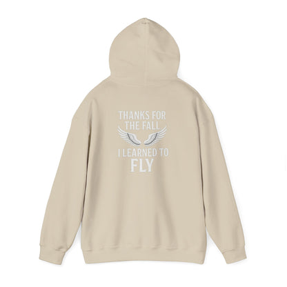 Hoodie  “Fly Again” – Thanks for the Fall, I Learned to Fly